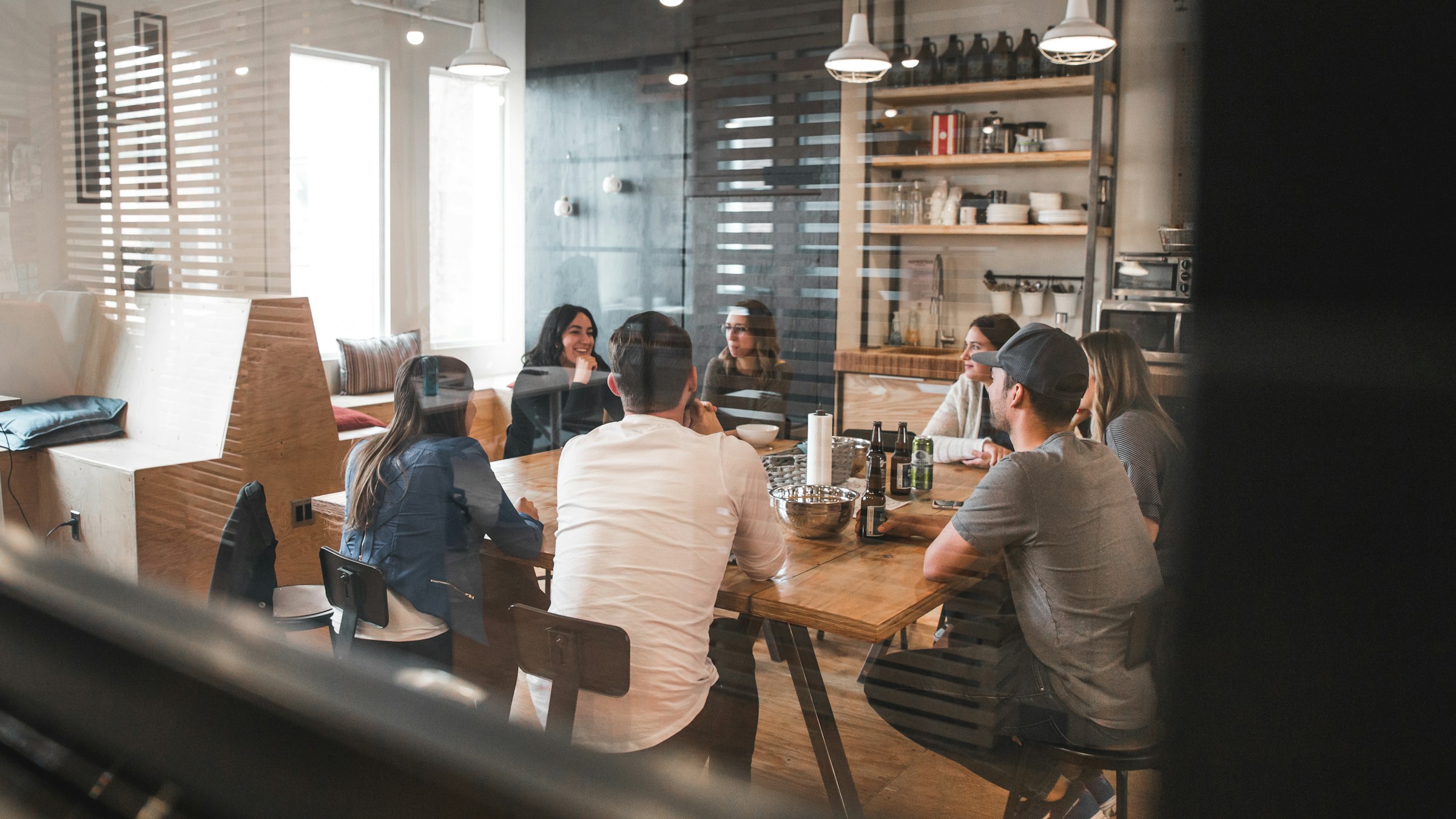 Remote team collaborating
